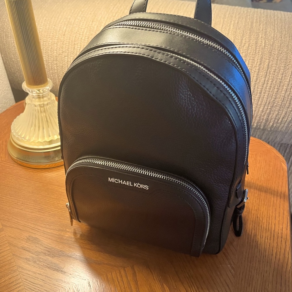 Micheal kors black backpack